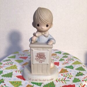 Precious Moments Let Us Call The Club To‎ Order Porcelain Figurine E-0103- WB